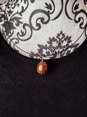 Distressed Copper Bead Necklace